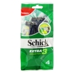 Набор одноразовых бритвенных станков "Schick Extra 3 Sensitive", 4 шт 70030420 Производитель: Германия Товар сертифицирован инфо 6778q.